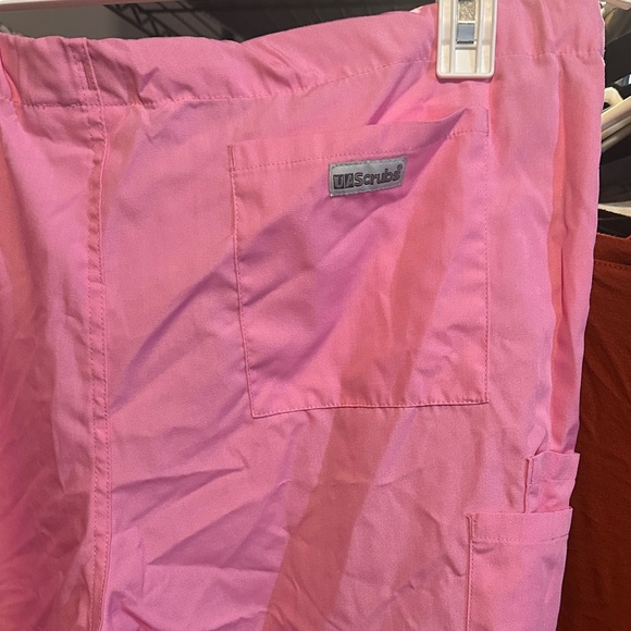 Pink Drawstring scrub Pants - Picture 3 of 4